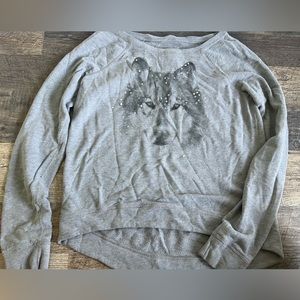 Hollister grey large size sweatshirt